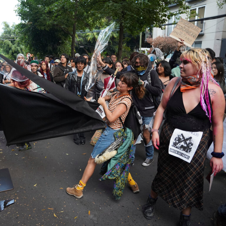 As a Tourist Influx Makes Prices Soar, Hundreds Protest in Mexico City